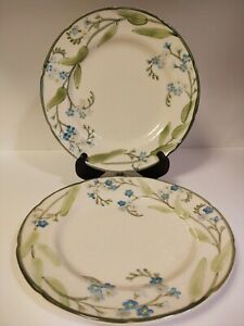 【送料無料】キッチン用品・食器・調理器具・陶器　フランシスコ会アメリカ忘れ私ディナープレートFranciscan USA FORGET-ME-NOT 2 Dinner Plates 10 1/2(3)