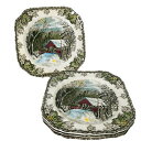 hokushin㤨̵֡ۥåʡĴƫ󥽥֥饶եɥ꡼ӥåץ졼ȥС֥å4 Johnson Brothers Friendly Village Square Salad Plates Covered Bridge 7 1/2פβǤʤ29,800ߤˤʤޤ