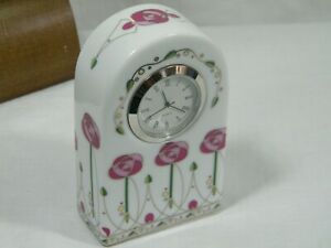 ̵ۥåʡĴƫååɥ쥪ʥɥɥå襤֤ΥǥŨʾʻWedgwood/Leonardo Side Clock, pretty flower design, lovely little clock !!!!.