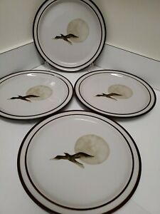 ̵ۥåʡĴƫΥ꥿ȡ󥦥ࡼե饤ȥǥʡץ졼ȡѥ󥻥åNORITAKE STONEWARE MOON FLIGHT DINNER PLATES, 10 5/8 PATTERN 8971 SET OF 4