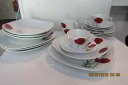 yzLb`piEHEE@bh|s[T_AfBi[v[gAA\[T[X[v{Ê߂̔ZbgBEAUTIFUL SET FOR 4 RED POPPY Salad ,Dinner Plates , Cps, Saucers Soup Bowls