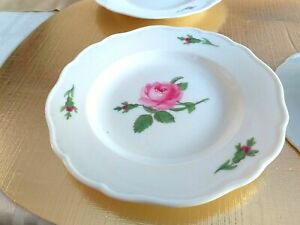 ̵ۥåʡĴƫƥޥץ졼Х濴ȥץ졼 ANTIQUE MEISSEN PLATE VERY PRETTY ROSES CENTRE AND ON THE RIM PLATE CIRCA 1820