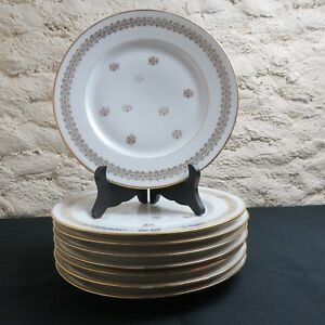 ̵ۥåʡĴƫǥʡץ졼ȥ⡼弧ȥ8 Dinner Plates Limoges Porcelain White And Gold