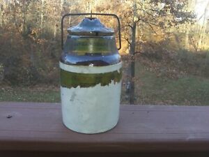 【送料無料】キッチン用品・食器・調理器具・陶器　アンティークザウィアーリベラブランドジェリーカニングジャーAntique The Weir No 2 Rivera Brand Jelly Canning Jar