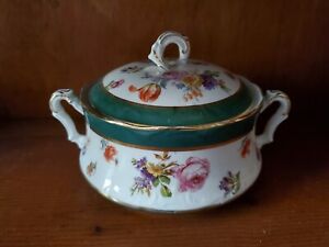 ̵ۥåʡĴƫơޥ󥦥꡼եץ塼꡼Vintage Royal Meissen Ware Porcelain Hand Painted Green Flower Soup Tureen