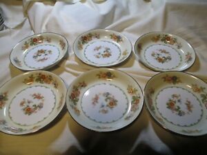 【送料無料】キッチン用品・食器・調理器具・陶器　ノリテイクパストゥーラスープボウルヴィンテージ廃止パターン花のセットset of 6 Noritake Pastura 7.5 soup bowls Vintage Discontinued Pattern Floral