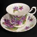 yzLb`piEHEE@CAo[gtbgJbv\[T[p[voCIbgS[hJbvg[Y`Royal Albert Footed Cup Saucer Purple Violet Gold Cup Montrose Shape 1970-1980