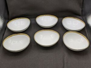 【送料無料】キッチン用品 食器 調理器具 陶器 チャータークラブグランドビュッフェゴールド楕円形ボウル磁器のセットSet of 6 Charter Club Grand Buffet Gold Elliptical Bowls Porcelain 5