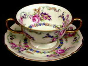 【送料無料】キッチン用品・食器・調理器具・陶器　ローゼンタールコンチネンタルリニーリーブイヨンカップソーサーRosenthal Continental LINNIE LEE Bouillon Cup & Saucer 2009403