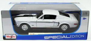 ̵Ϸ ǥ륫 ޥȥǥ륫եɥޥ󥰥֥饸åȥۥ磻maisto 118 scale model car 31167 1968 ford mustang gt cobra jet white