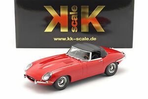 【送料無料】模型車 モデルカー ジャガーカブリオレクローズトップシリーズレッドスケールjaguar etype cabriolet closed top series 1 lhd 1961 red 118 kkscale