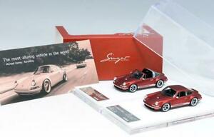 【送料無料】模型車 モデルカー ポルシェメタリックレッドシンガー164 tpmodel porsche 911 metallic red singer
