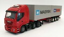 【送料無料】模型車 モデルカー lion toys 150 mat050iveco stralis 560es container hauler(3)