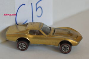 【送料無料】模型車 モデルカー ホットホイールヴィンテージローズレッドラインカスタムコルベットゴールドロッカー