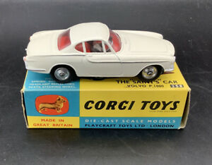 【送料無料】模型車 モデルカー コーギーセインツボルボオリジナルボックスミントcorgi 258 the saints volvo p1800 n mint in origina..