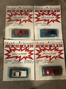 楽天hokushin【送料無料】模型車 モデルカー メルクリン4 marklin rak 1811 nsu ro80 and 1812 bmw 1600 in 3 various colours 143 ovp