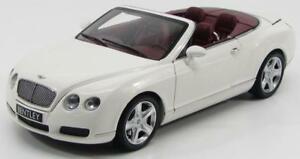 【送料無料】模型車 モデルカー スケールモデルベントレーコンチネンタルホワイトscale model 118 bentley continental gtc 2006 white