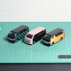 【送料無料】模型車 モデルカー トミカトヨタハイエースカイデカールパーソナライズセットtomica toyota hiace kai decal personalized selfmade transformation 3 sets