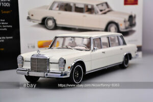 【送料無料】模型車 モデルカー ベンツプルマンホワイトcmc 118 benz w100 pullman m215 white