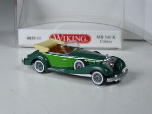 模型車 モデルカー ワイキングメルセデストーングリーントップwiking 083505 mercedes 540 k two tone green top bnib