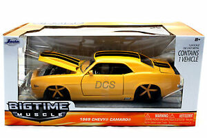 【送料無料】模型車 モデルカー ジェイダシェビーカマロイエローブラックストライプミニカー