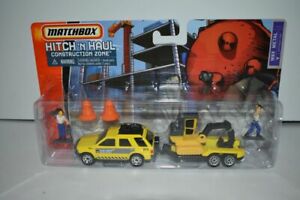 【送料無料】模型車 モデルカー マッチボックスヒッチホールゾーンmatchbox hitch n haul construction zone isuzu moc