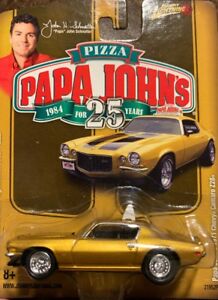 ̵Ϸ ǥ륫 ˡ饤ȥ˥󥰥ѥѥ󥸥󥺥ܥ졼ޥӡjohnny lightning papa johns 1971 johns chevrolet camaro z28 71 chevy 164 y