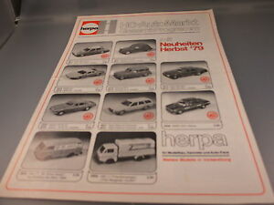 【送料無料】模型車 モデルカー ヘルパニュースパンフレットherpa s brochure autumn 79 kat2