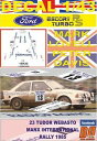 【送料無料】模型車 モデルカー デカールフォードエスコートターボインターナショナルdecal 143 ford escort rs turbo m lovell...
