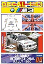 【送料無料】模型車 モデルカー デカールミドルトンマンクスインテルdecal 143 bmw m3 gmiddleton manx inter r 1990 5...