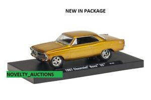 模型車 モデルカー マシンオートドライバーシボレーノヴァゴールドシェビーm23 11228 06 m2 machines auto drivers 1967 chevrolet nova ss gold chevy 164