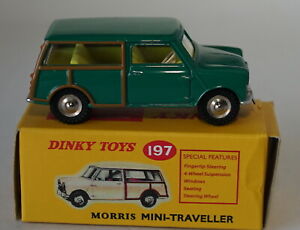 【送料無料】模型車 モデルカー アトラスディンキーモリスミニトラベラーモデルカーイングリーンatlas dinky 197 morris mini traveller model car in green