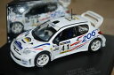 【送料無料】模型車 モデルカー プジョーラリードカタログンモレルヴィテッセスキッドスpeugeot 206 wrc rallye de catalogne 2000 f morel vitesse skid skm151 143(3)