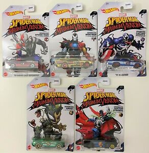 【送料無料】模型車 モデルカー ホットホイールスパイダーマンシリーズウォルマートセットhot wheels 2020 spiderman maximum venom series walmart set of 5