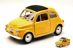 模型車 モデルカー フィアットイエローモデルfiat 500 f 1965 yellow 124 model bburago