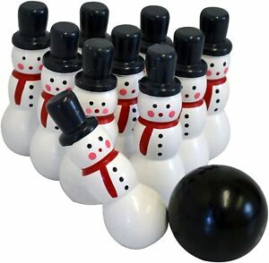 ̵Ϸ ǥ륫 åɥΡޥܥ󥰥åȥ륺ե֥åХåܡwood snowman small 76cm bowling skittles fabric bag 10 1 ball