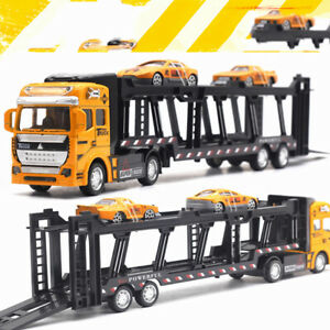 ̵Ϸ ǥ륫 ߥǥȥ饹ݥȥǥåߥ˥ȥꥢꥷå2 camion di trasporto di livello con mini auto realistiche 33 x 5 x 7,5 cm