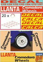 【送料無料】模型車 モデルカー デカルランタクロモドラホイールズdecal llanta cromodora wheels 09