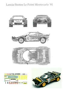 ̵Ϸ ǥ륫 ȥȡݥȥ꡼ƥǥlancia stratos the pointrally montecarlo 1981decal 124