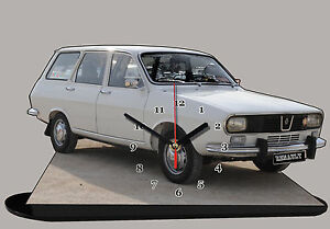 模型車 モデルカー ルノーブレークモデルミニチュアcar renault 12 break, r12 watch model miniature 01