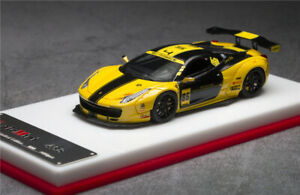 【送料無料】模型車 モデルカー スケールミニフェラーリイエローレジンモデルカーscalemini 164 ferrari lb458 yellow resin model car