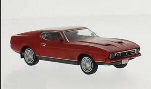 【送料無料】模型車 モデルカー フォードマスタングマッハレッドixo ford mustang mach 1 red 1971 143 prd396j