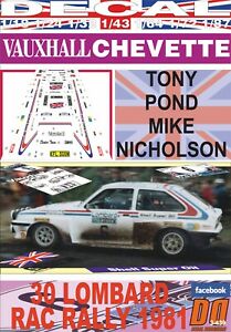 hokushin㤨̵֡Ϸ ǥ륫 ǥ٥åȥȥˡݥdecal vauxhall chevette 2300 hsr tony pond rac r 1981 dnf 01פβǤʤ16,919ߤˤʤޤ