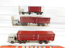 【送料無料】模型車 モデルカー cg4300, 5 3x wiking h0187 container articulated lorry mb 524 526...