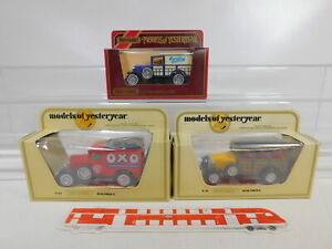 【送料無料】模型車 モデルカー マッチボックスモデールフォードオキソトレスビエンボックスca1821 3x matchbox 140 modele ford a 1930 y21y22 oxo tres bien box