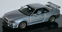 【送料無料】模型車 モデルカー スカイラインクーペシルバーメタリックシルバーオートアートnissan skyline r34 gtr coupe 19982003 silver metallic silver 143 autoart