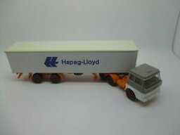 【送料無料】模型車 モデルカー wiking henschel trailer with werbecontainer hapag lloyd ssk37