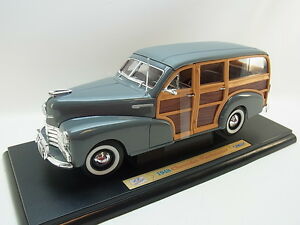 【送料無料】模型車 モデルカー ロットシボレーフリートマスターファミリーウッドグレーlot 20973 welly chevrolet fleetmaster family wood 1948 grey 118