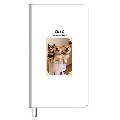 【予約販売】 柴犬 モカ＆アン＆サラ 2022年 ポケットサイズ スケジュール帳 PO2248