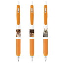 【予約販売】 猫のウルン&リコリン 黒色 ボールペン 3本セット BA227NN